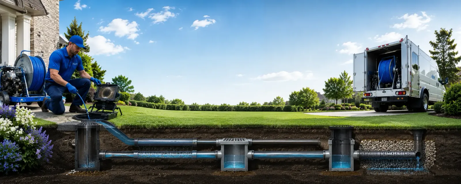 Outdoor drain cleaning information for Glen Rock, NJ